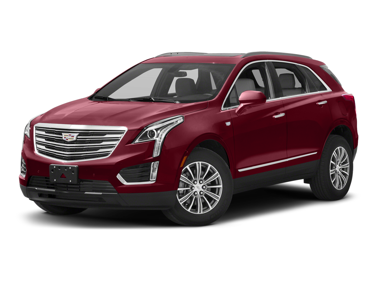 2017 Cadillac XT5 Premium Luxury AWD in Red Passion Tintcoat — front three-quarter view
