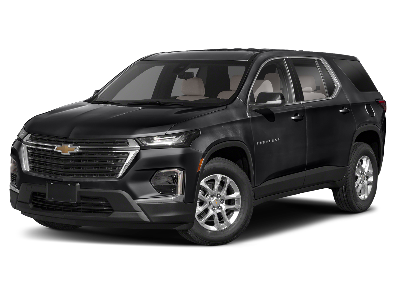2023 Chevrolet Traverse RS in Sterling Gray Metallic — front three-quarter view