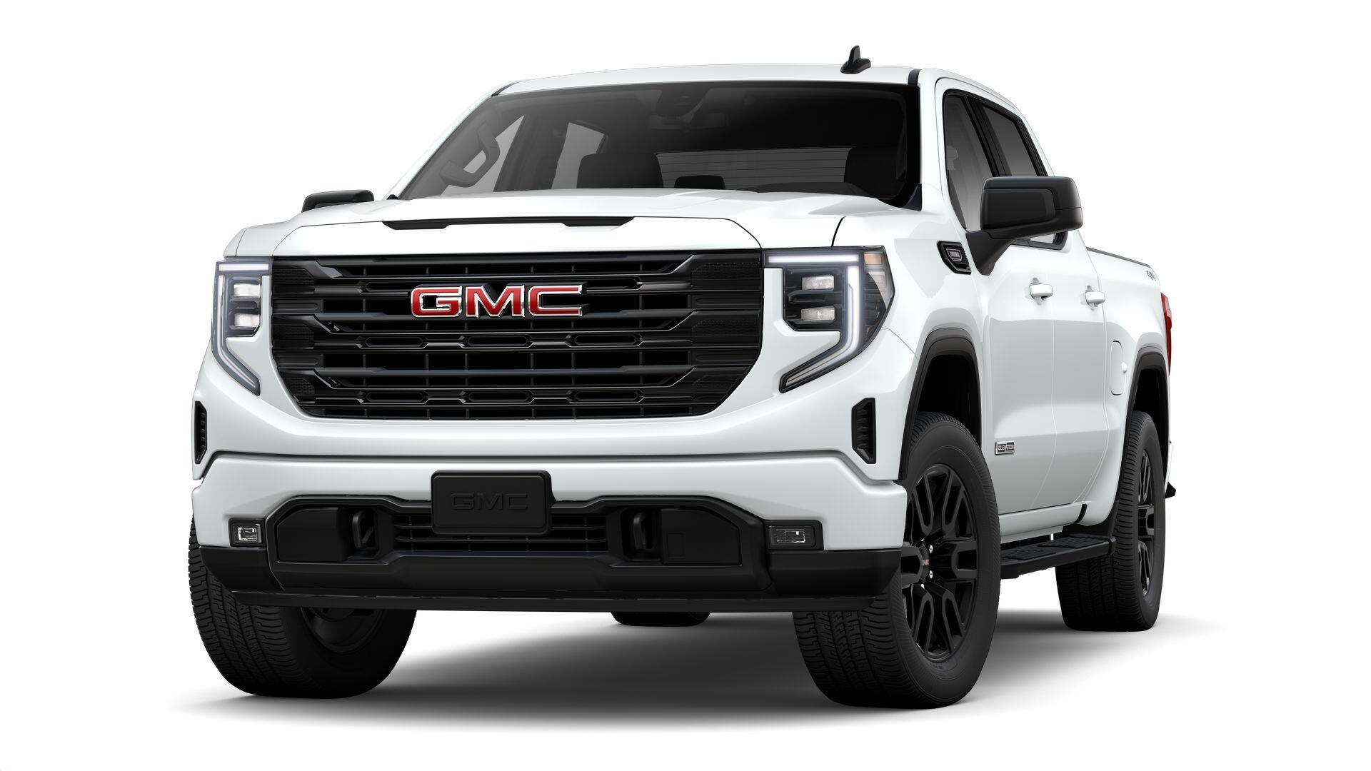 2026 GMC Sierra 1500 Elevation in Summit White — front three-quarter view