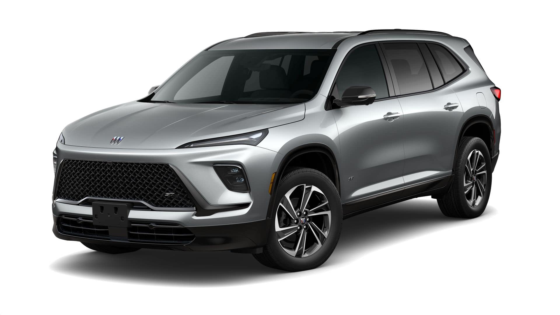2026 Buick Enclave Sport Touring in Moonstone Gray Metallic — front three-quarter view